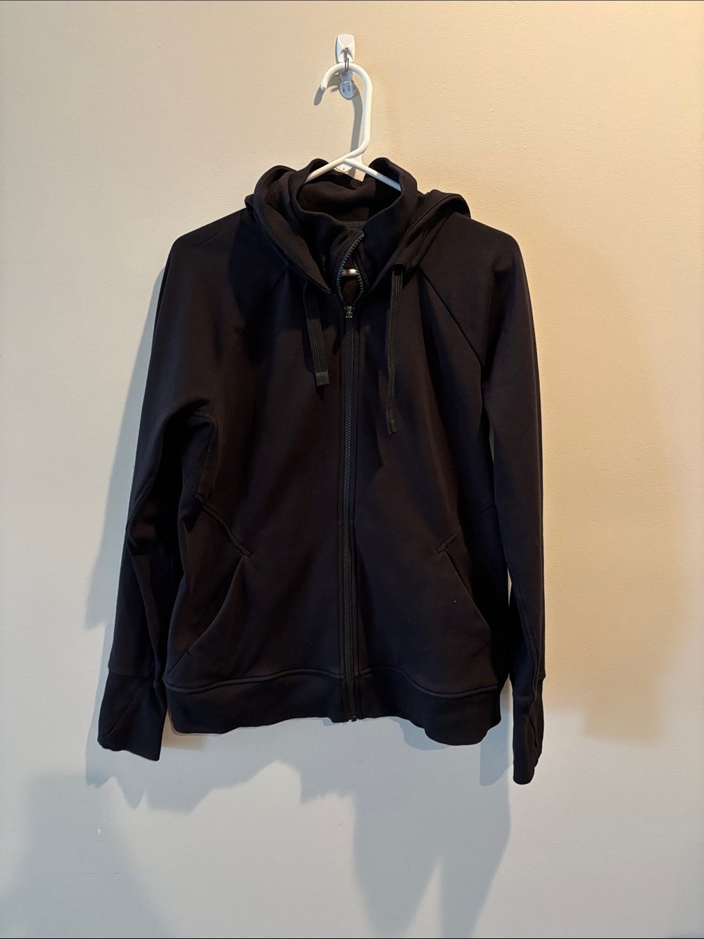 Athleta large triumph Black Full-Zip Hoodie